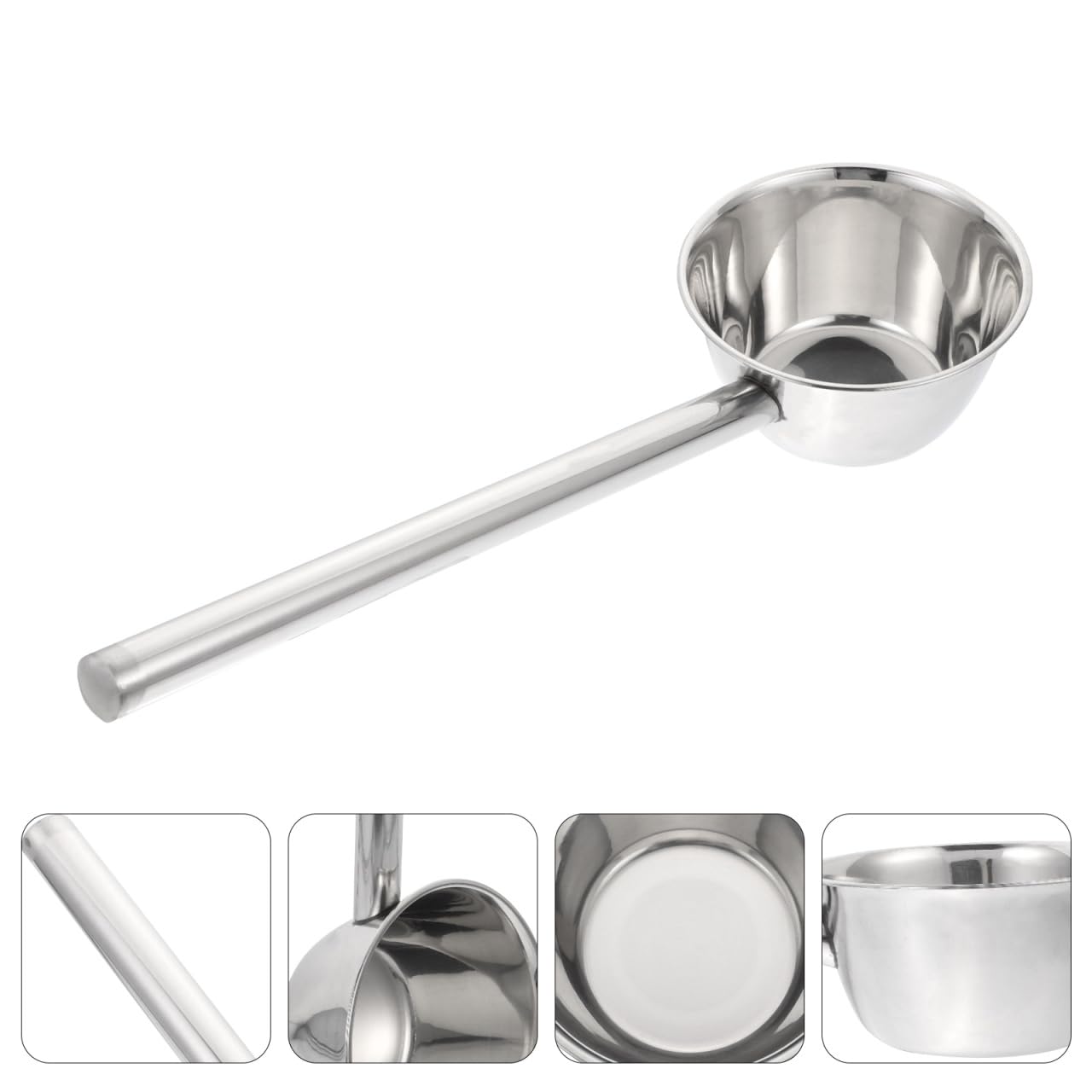 ABOOFAN 1 louche à eau à long manche en acier inoxydable fiable pour arroser le jardin et la cuisine pour un versement facile