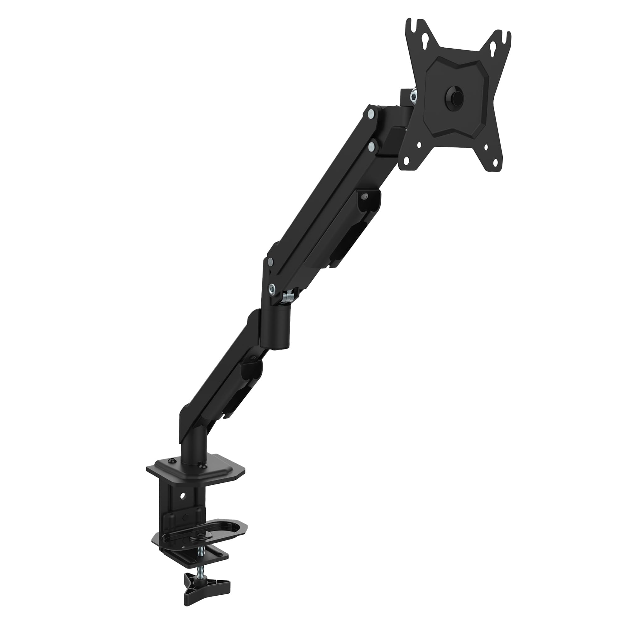 Atlantis P022-D306ASN GAS Lift Supporto e Braccio per Monitor PC singolo da 13" a 32",Max 8Kg. Altezza regolabile, snodabile. Inclinaz +/- 45°, Pivot +/- 180°, Rotaz 360° e Giro 180°. Vesa 75/100.