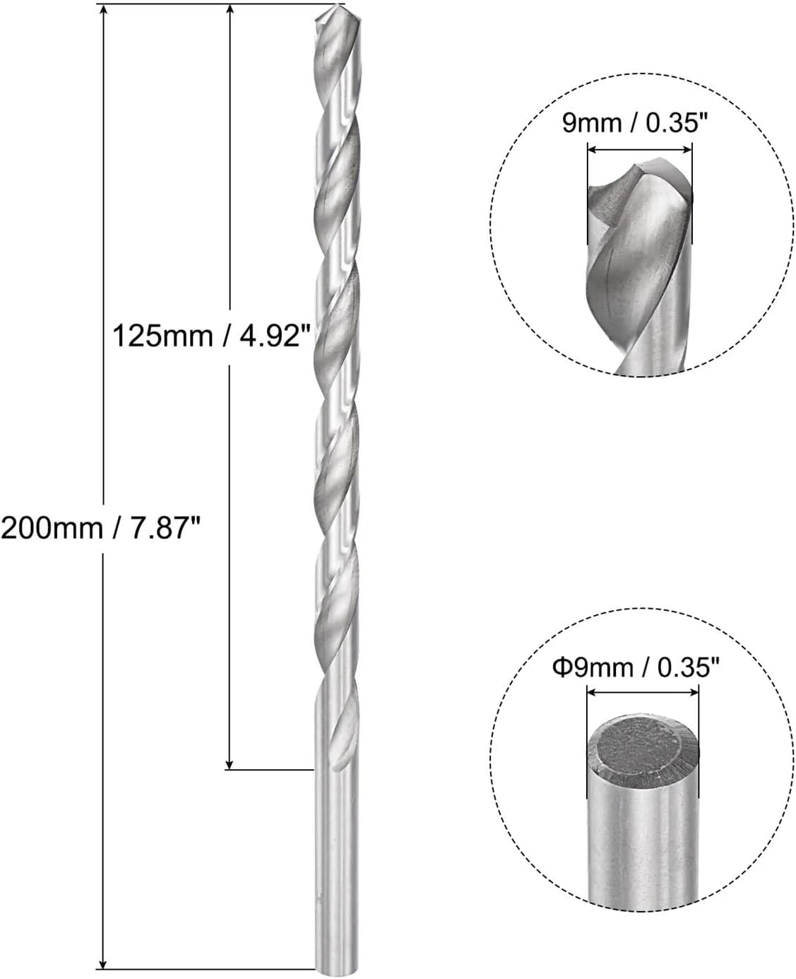 300mmx 16mm Twist Drill Bits High-Speed Steel Extra Long Drill Bit