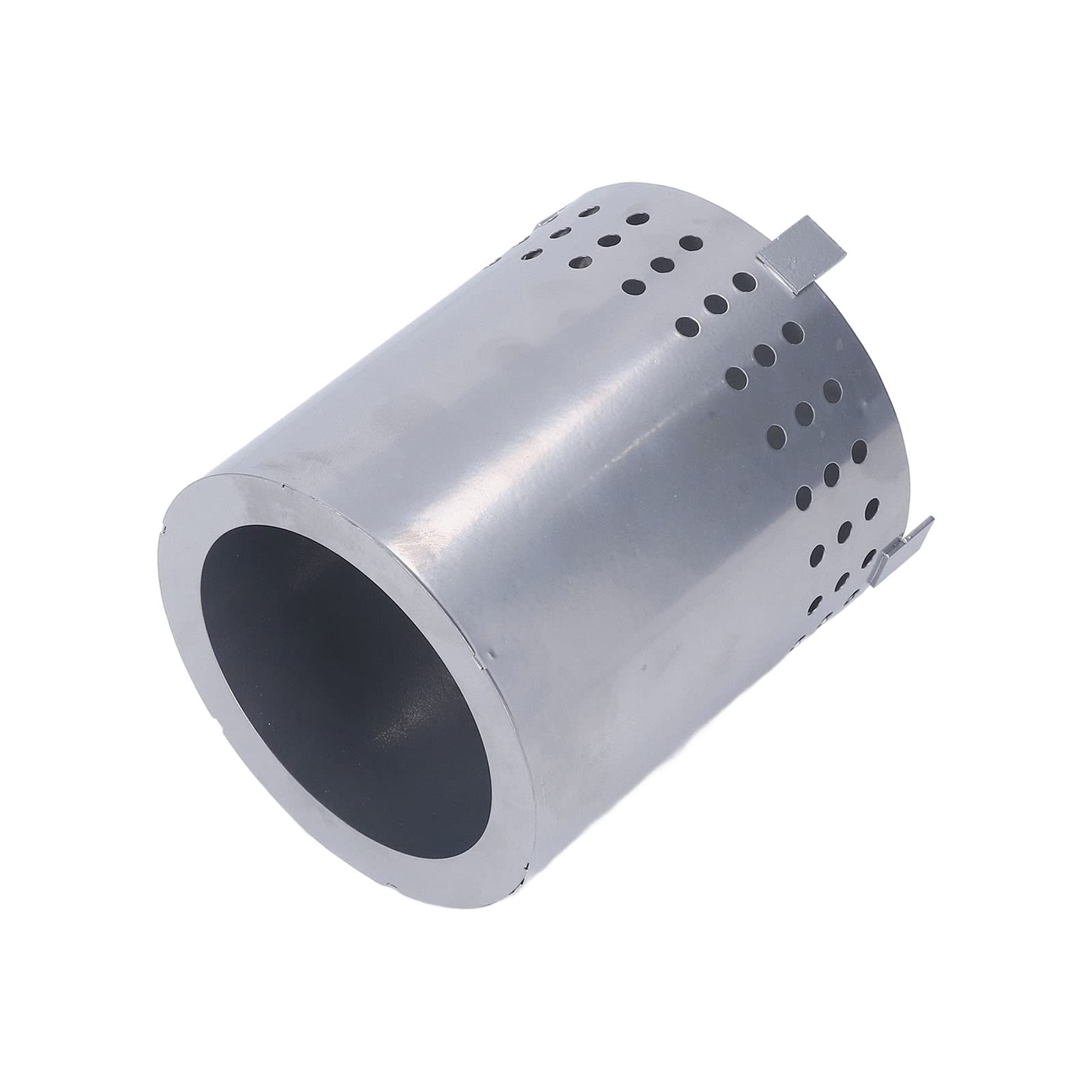 Folding Fire Pit, Portable Fire Pit, Smokeless Tabletop Firepit with Stand Iron Wood Burning Fireplaces for Camping Courtyard (Silver)