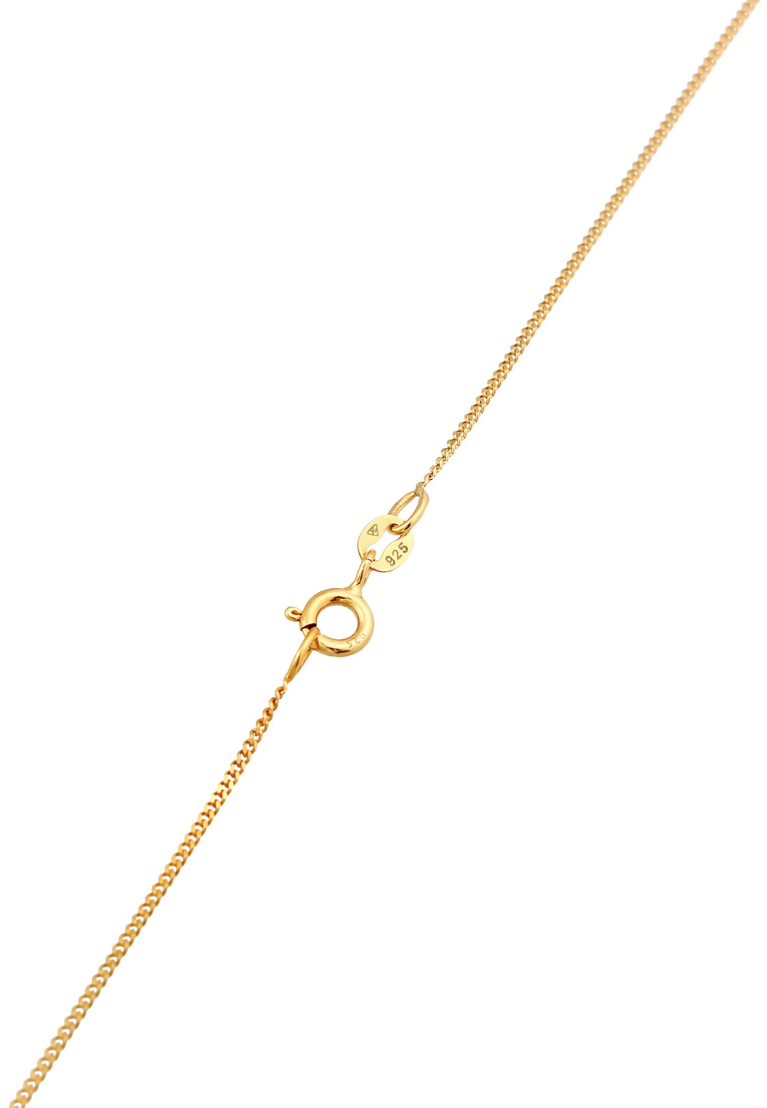 Nenalina Damen Halskette aus 925 Sterling Silber vergoldet – Goldene Kette