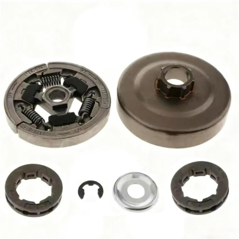 Kit de Tambor de Embrague de piñón de Motosierra Compatible con Piezas de Repuesto SL 036 MS360 con llanta de Clip electrónico de arandela