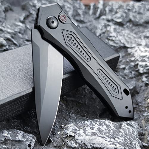 Generic 729162823899 Pocket Knife Push Button Lock Folding Knife thumb #2