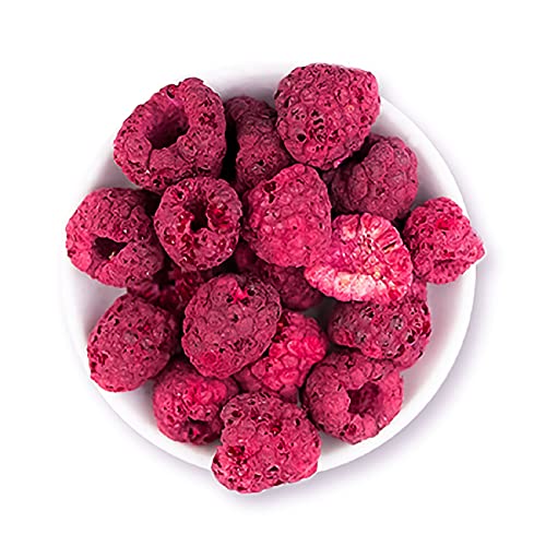 1001 Frucht gefriergetrocknete Himbeeren -100 g I gefriergetrocknete Früchte I ganze Früchte I Müslimischung für Powerriegel und Salat I getrocknete Himbeeren mit hohem Vitamin-C Gehalt Cover