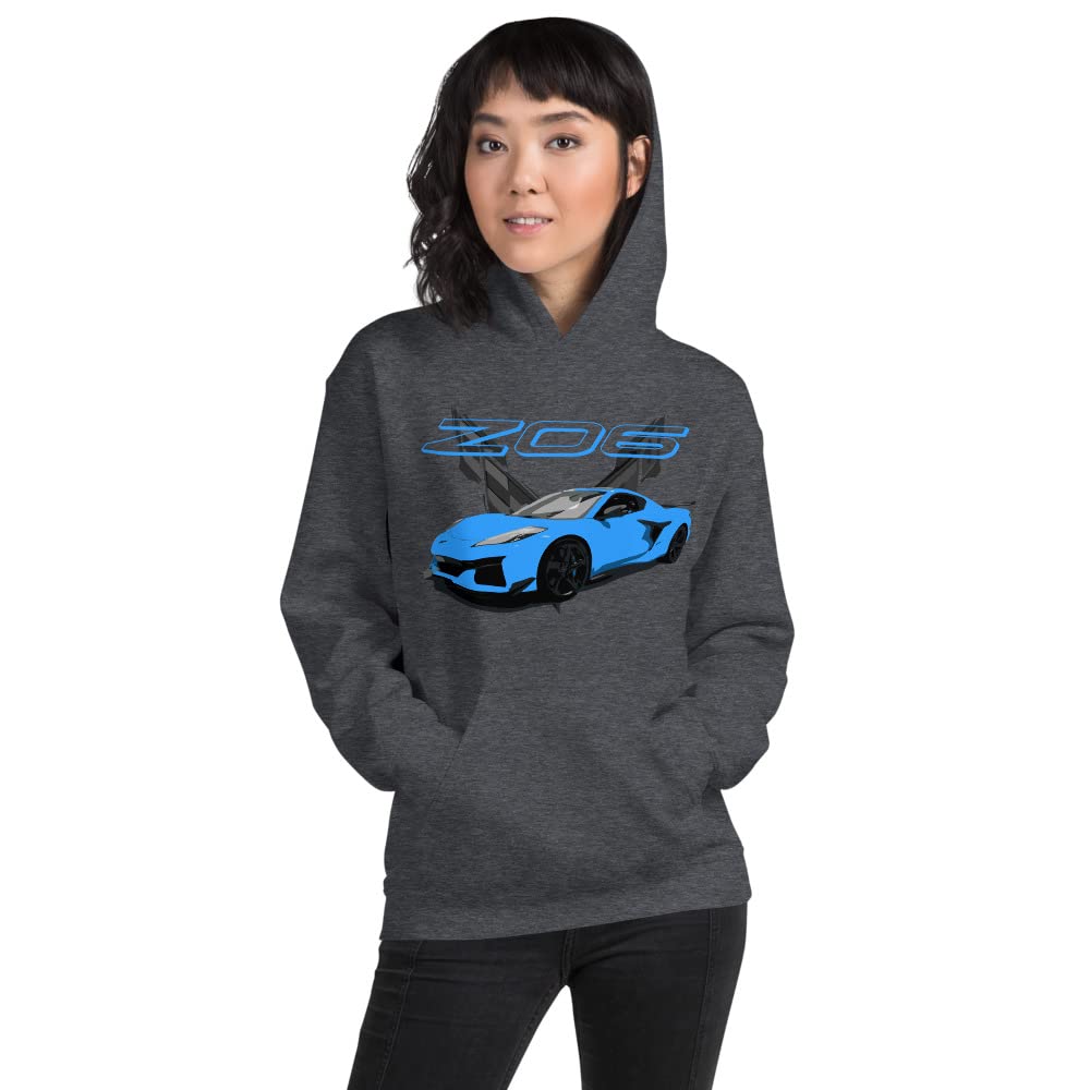 Rapid Blue 2023 C8 Z06 właściciel samochodu sportowego męska bluza z kapturem