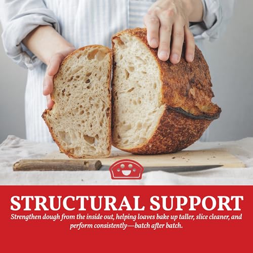 Image of Bakers Club Artisan Vital Wheat Gluten 10oz - Bread Flour Enhancer, High Protein, Seitan Flour, Low Carb, Vegan, Non GMO Gluten Powder - Made in USA
