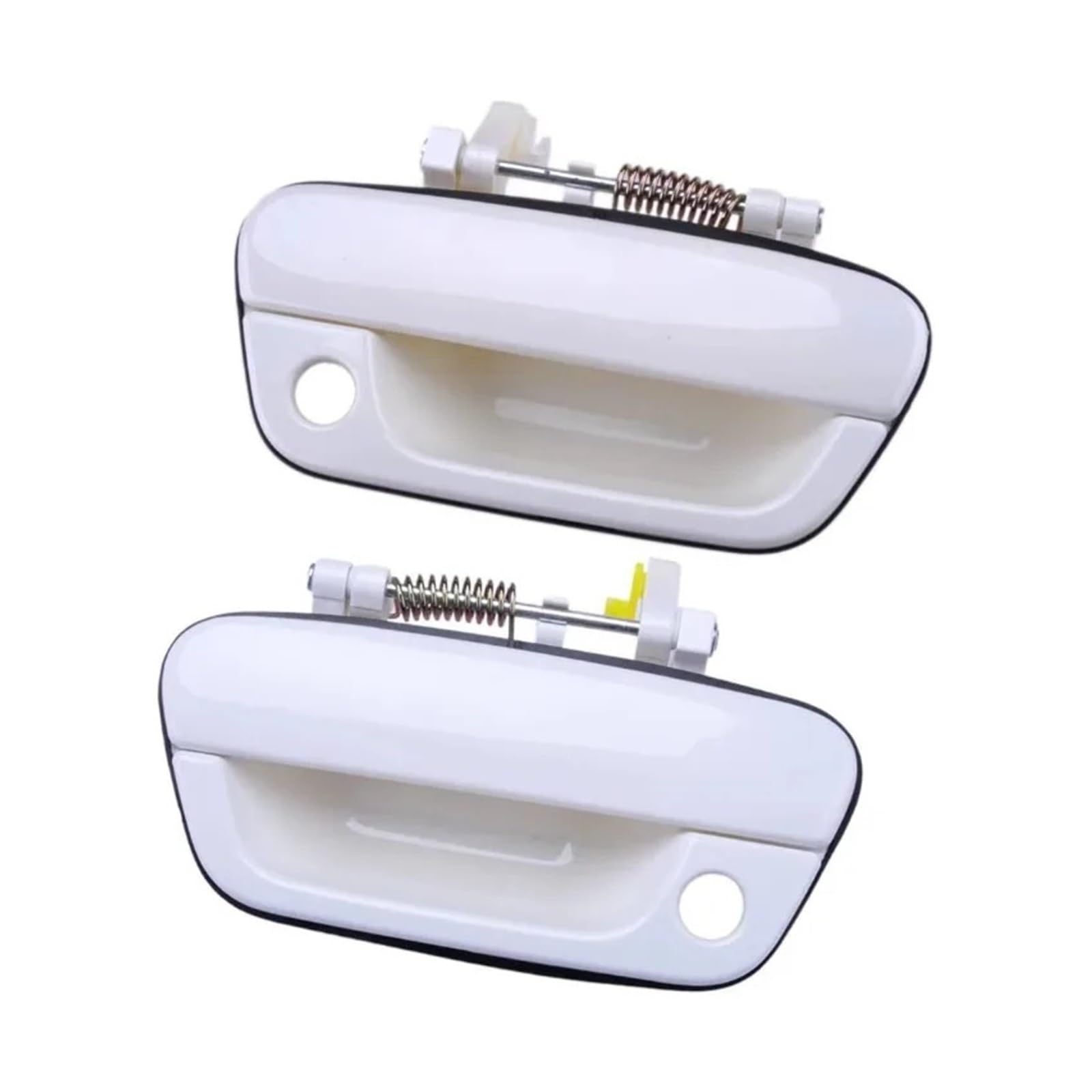 Punxdda Car Exterior Door Handle for Chevrolet for Spark M300 2010-2020 Beat 18-21 95964943 95964944 Outside Interior Handle Front Door Rear Door Inner Handle(2PCS White)