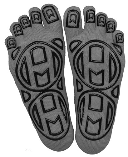 Image of Mato & Hash 5-Toe Exercise Barefoot Feel Yoga Socks With Full Grip