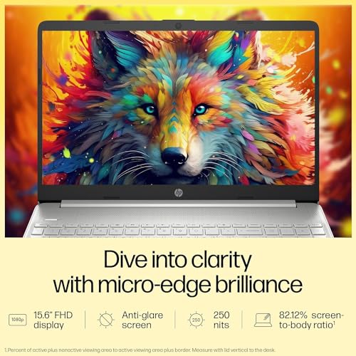 Image of HP 15s, AMD Ryzen 5 5500U, 8GB DDR4, 512GB SSD, Anti-Glare, Micro-Edge, 15.6-inch(39.6cm) FHD Laptop, AMD Radeon Graphics, Backlit KB (Win 11, Office 21, Silver, 1.69kg) eq2304AU