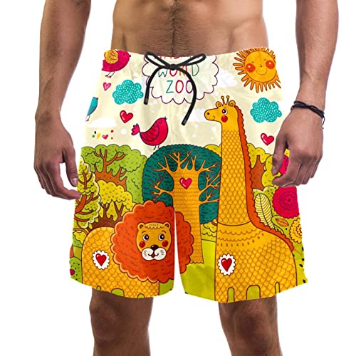 Maillot de bain pour hommes short de plage à séchage rapide graphismes safari