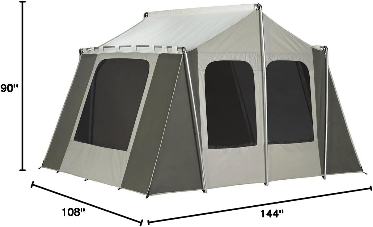 Dimensions of the KODIAK CANVAS 12x9 Cabin Tent