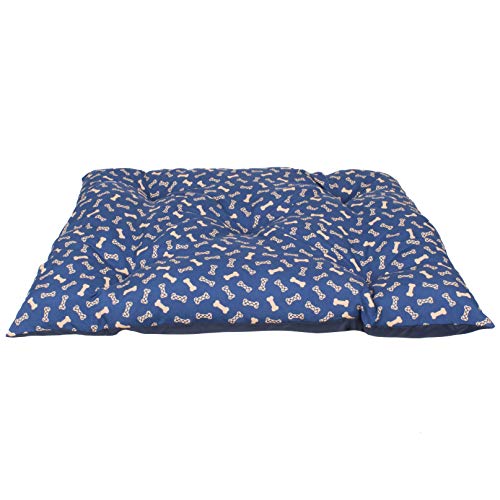 Colchonete Florida Osso, Agridoce Pet - GG - Marinho (Larg 66 x Alt 10 x Prof 85cm)