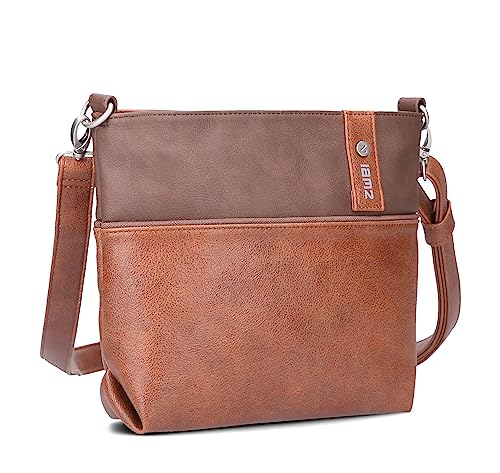 Zwei Damen Umhängetasche JANA J8 Crossbody Bag 3 Liter Bicolor Handtasche...