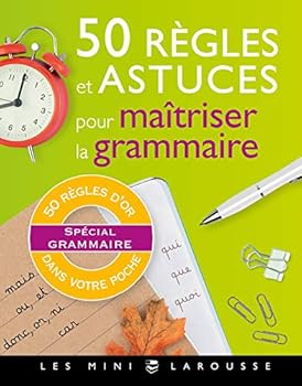 Paperback 50 règles et astuces de grammaire (Les mini Larousse) [French] Book