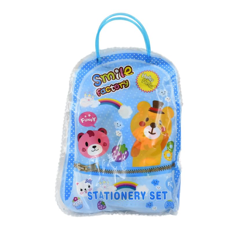 Image of Children Stationery Kit 6 Pieces Set Colorful School Supplies Writing Drawing Accessories Gift for Children Mix Design