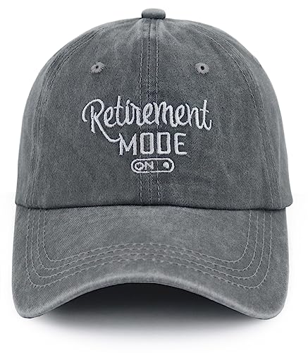 Image of Retirement Baseball Cap for Women Men, Adjustable Washed Embroidered Vintage Classic Retro Cotton Hat