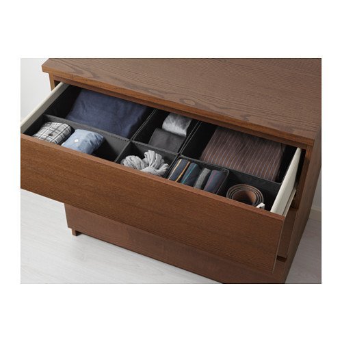 Amazon.co.jp: IKEA(イケア) MALM チェスト（引き出し×3）, ブラウン 