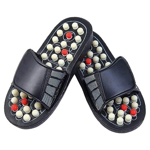 Image of Spring Acupressure And Magnetic Therapy Acupressure Slippers For Full Body Blood Circulation Natural Leg Foot Massager (Multicolor)
