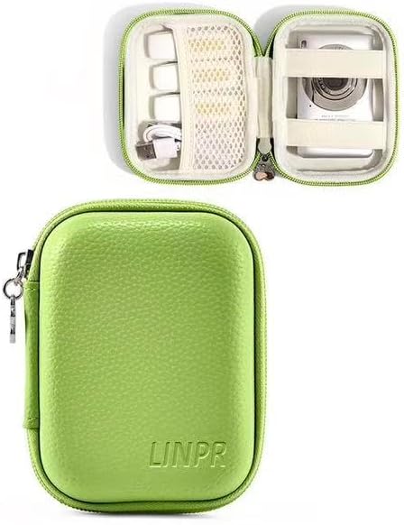 Digital Camera Case Compatible with CAMKORY/for Kodak PIXPRO FZ45/FZ55/for Lecran/for VAHOIALD/for Canon IXUS 285 HS, Small Travel Cameras Storage Holder for Accessories SD Card (Green)