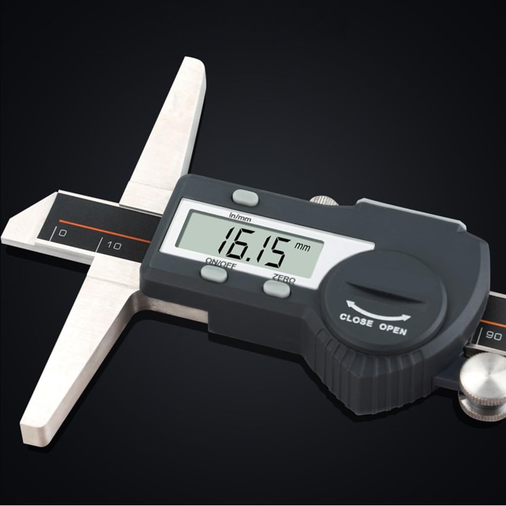 Calibro digitale professionale di profondità 300mm per gamma temprata per ganasce in acciaio inossidabile risoluzione 0.01mm Display LCD per uso industriale