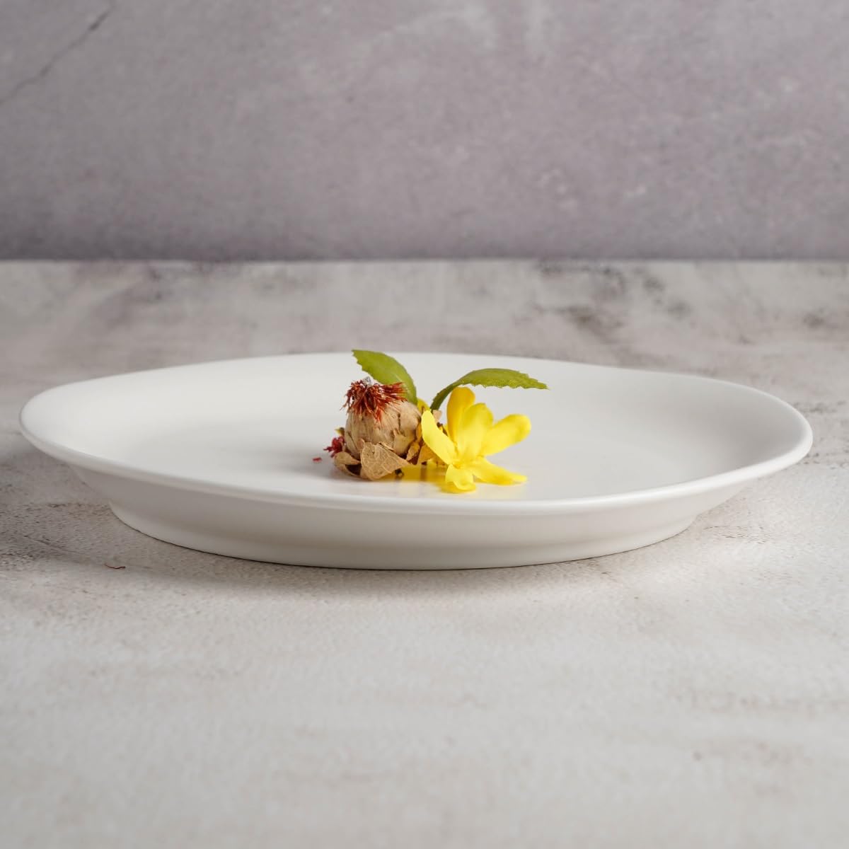 Piatti Cena Ristorante Cinese Stoviglie In Ceramica for La Casa Semplice Piatto for La Colazione Domestico Bistecca Irregolare Piatto Piatto Piatto for Alimenti Occidentale Forniture Per Feste(11inch)