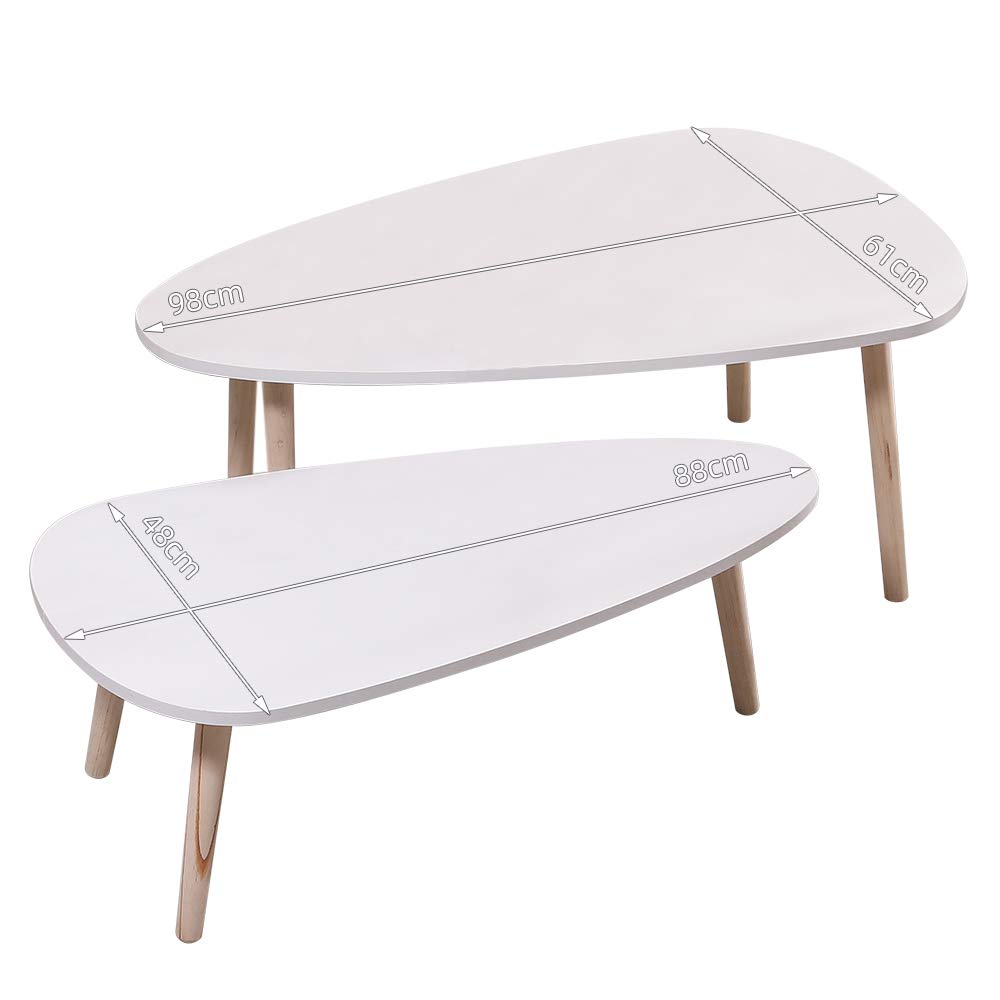 Minato, Salontafel 60 X 40 Cm. - Light Natural Oak - Collectie - Den