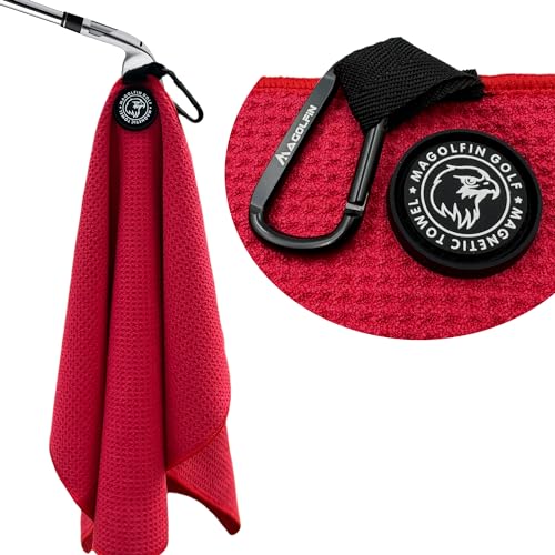 MAGOLFIN Magnetic Golf Towel with Clip