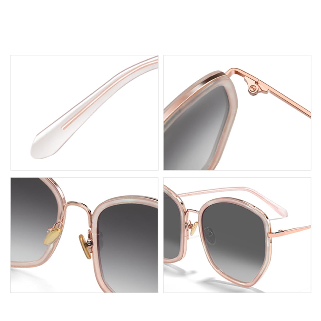 Lunettes de soleil UV400 tendance en acétate, faites à la main.