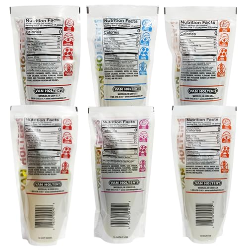 Van Holten's Gurken im Beutel Sortiment | 8er Pack von Broadway Candy | Je 1 Geschmack | Probierkollektion | Fettfrei, glutenfrei, keine Kühlung erforderlich – Bild 4