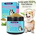 [3-in-1] Dog Dental Powder for Plaque and Tartar Support - 750M CFU Probiotics & Brown Algae Dog Breath Freshener - Vet-Grade Teeth Cleaning, Gut & Coat Health - 2.8 oz (80g) for Small Dogs & Puppies
