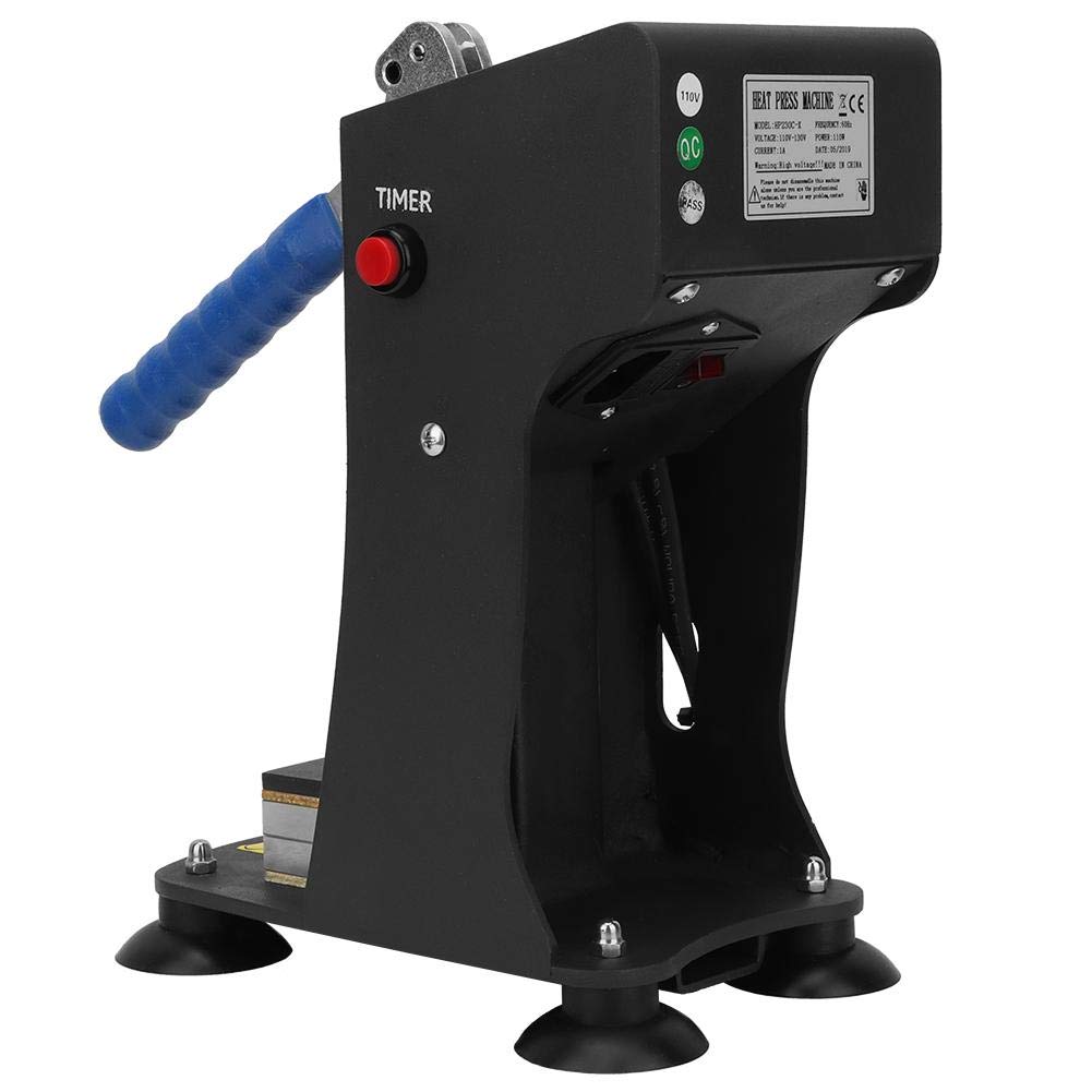 Amazon | 熱プレス機、ミニポータブルマニュアルデュアルアルミニウム