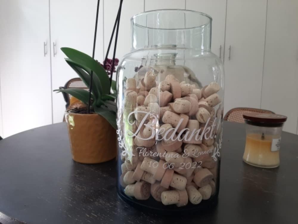 Bouchon Bouteille Bois Mariage Bouchons Bouteille Vin Personnalisés Lot 20pcs - Cadeaux Invités Mariage Élégants En Liège Et Bois