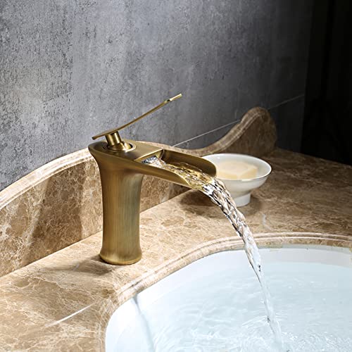 Robinet de vanité haut avec jet cascade pour vasque à poser - 4