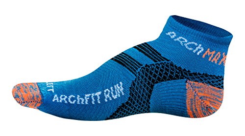 Arch Max Archfit Low Cut - Calcetín Deportivo Unisex, Color Azul flúor, Talla S/36-39