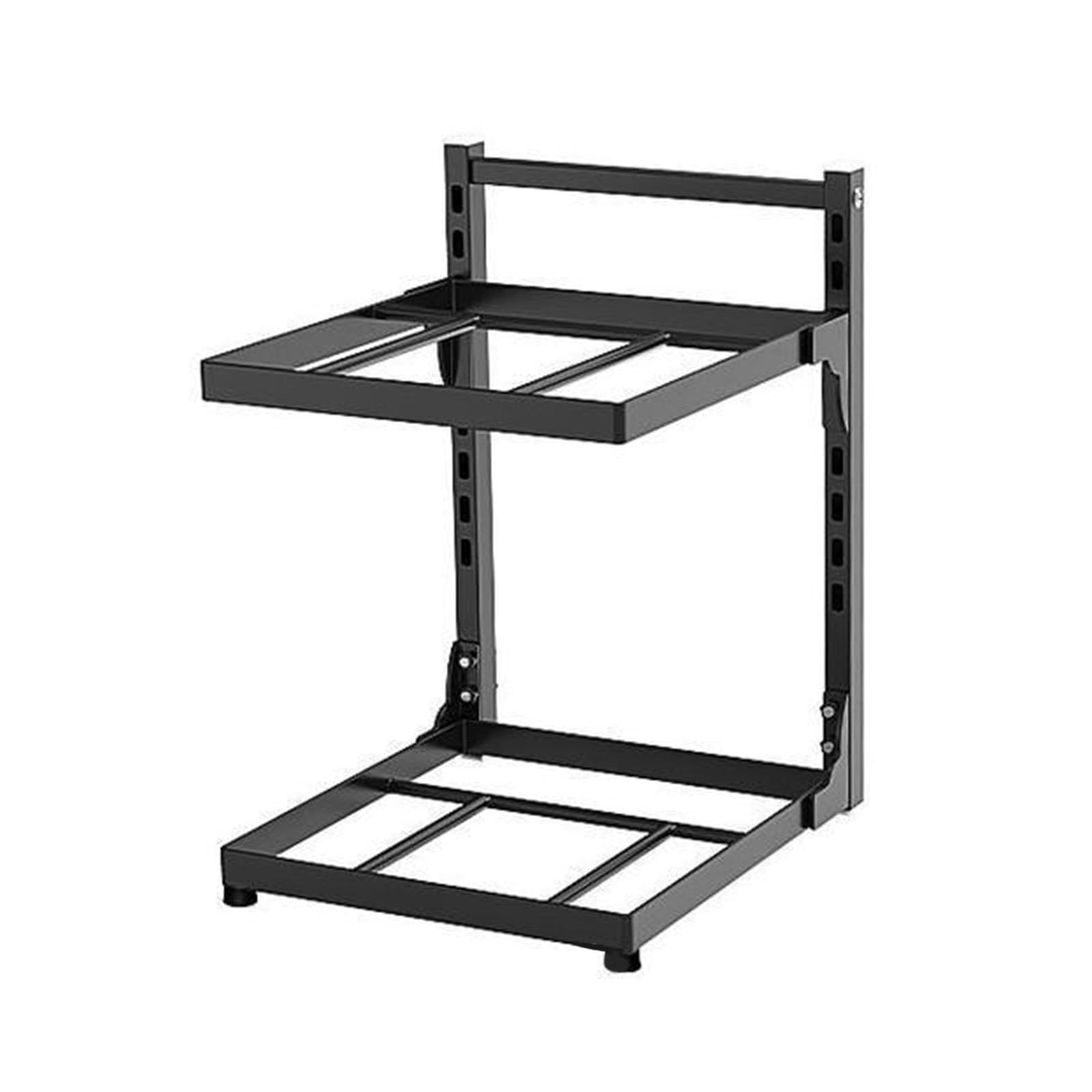 Tsophreniq Pots Rack Cabinet Organizers Carbon Steel Cooker Storage Shelf Simple Installation for Kitchen Sink Storage Sink Rack
