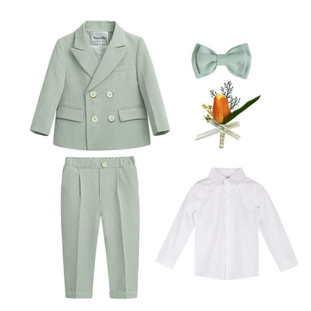 Gentleman-Anzug Jungen Britischer Stil Smoking-Blazer Hochzeit Taufe Jacke Hose Formeller Anzug Kostümpartykleidung Outfits-Set für Hochzeits-Abschlussball