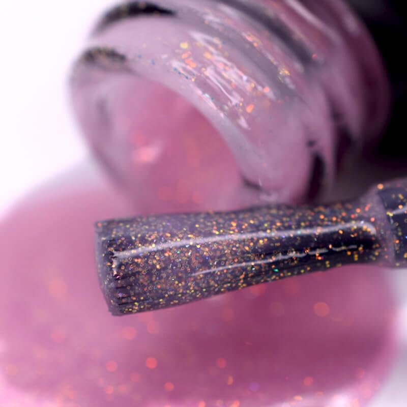 Esmalte de uñas gel rosa brillante PNB Fairy charms miniatura 2