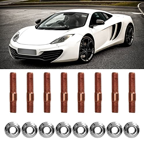 Pernos roscados turbo M8 1,25 Pyhodi de 8 mm para colector de escape 2