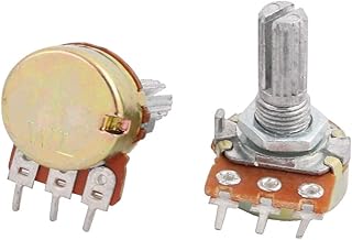 New Lon0167 2pcs A10K 10K ohm 3 Terminals 6mm Shaft Rotary Linear Potentiometers(2 stücke A10K 10K ohm 3 Terminals 6mm Welle Rotary Potentiometer