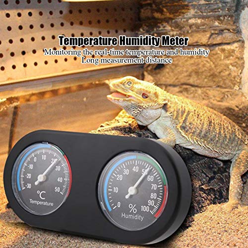 Hygrothermograph, Temperature Humidity Meter Round Shape Hygrometer Thermometer Reptile Mini for Hydrometer Humidity… - Image 3