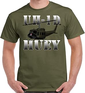 Future of Flight UH-D1 Huey Helicopter T-Shirt-XL-Mil-Green