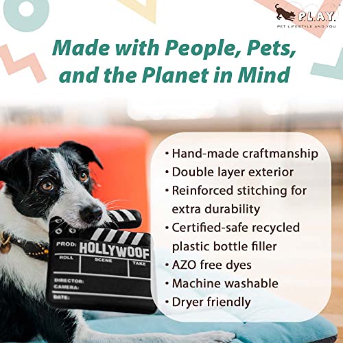 P.L.A.Y. Pet Lifestyle And You 10PLAY027 P.L.A.Y. Cute Plush Dog Toys - Hollywoof Cinema, Movie Themed Durable Squeaker Chew Toy thumb #2