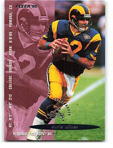 1995 Fleer #209 Chris Miller NM-MT St. Louis Rams Football
