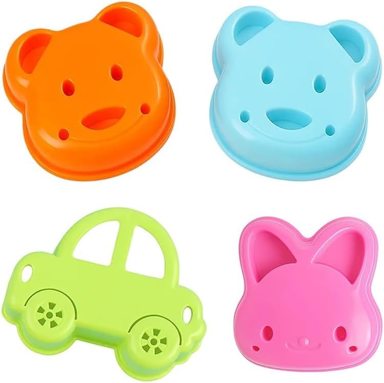 4 Pcs Sandwich Cutters Set, Animal & Vehicle Sandwich Cutter Shapes Molds, DIY Molds for Sandwiches, Burgers, Toast, Breakfast & Lunch-image-21