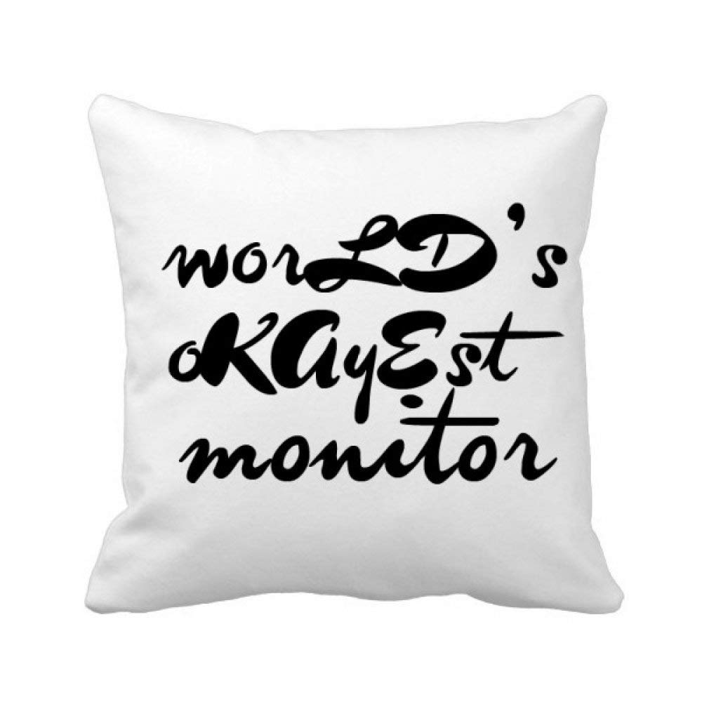 Housse de coussin World's Okayest Moniter pour protéger et embellir le canapé