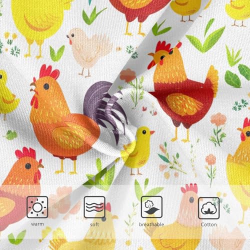Joisal Toddler Underwear Floral 2t Cotton Cute Panties Girl Personalized Briefs Underpants Cartoon Chickens3