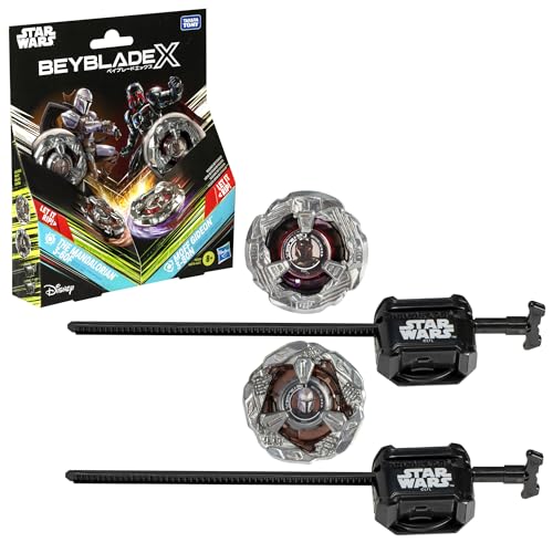 Hasbro Beyblade X und Star Wars Collab The Mandalorian 3-60F vs. Moff...