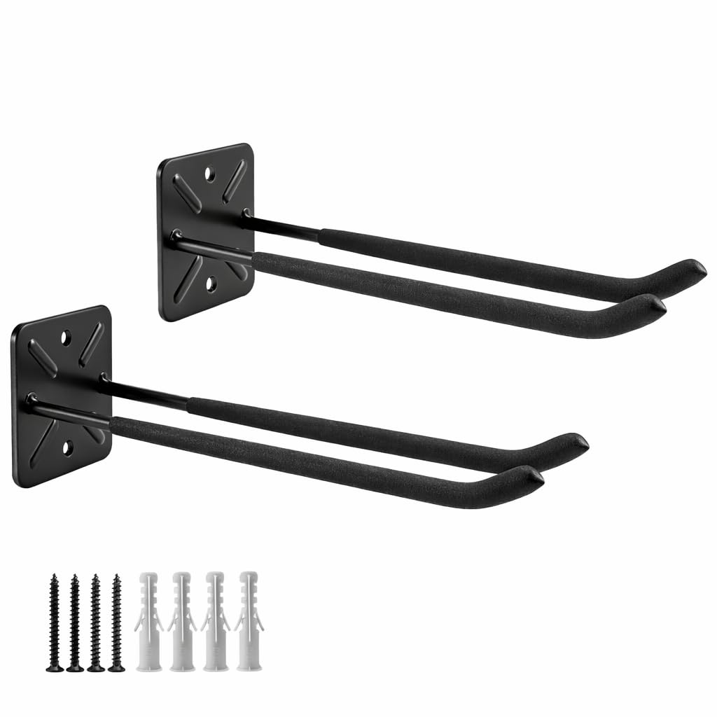 Generisch Set di 2 ganci per montaggio a parete, 31 cm, per pneumatici e scale