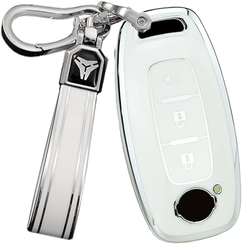 Miniatura 10 de ontto Funda para llave de coche inteligente con control remoto para Nissan 2023 Qashqai Altima Teana, funda elegante y suave de TPU para llaves