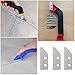 TorSor 6 Pack Tile Grout Saw Blade Replacement Diamond Surface Blades for Tile Angled Grout Saw Grout Removal Tool Tile Grout Remover Tiling Tools Grout Scraping Rake Scraper